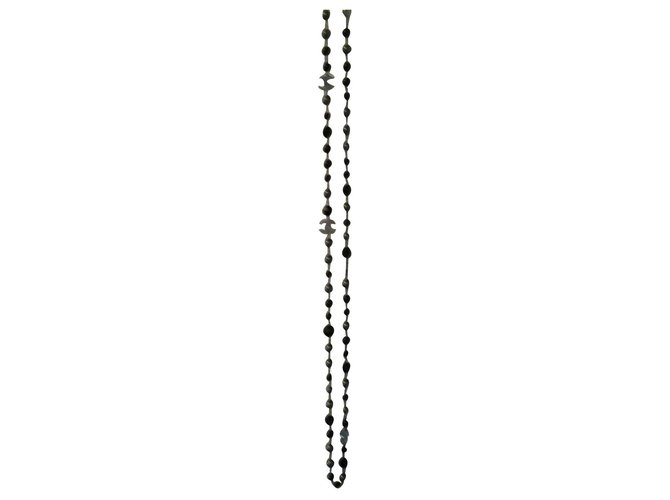 Chanel colar Preto Pérola  ref.117143