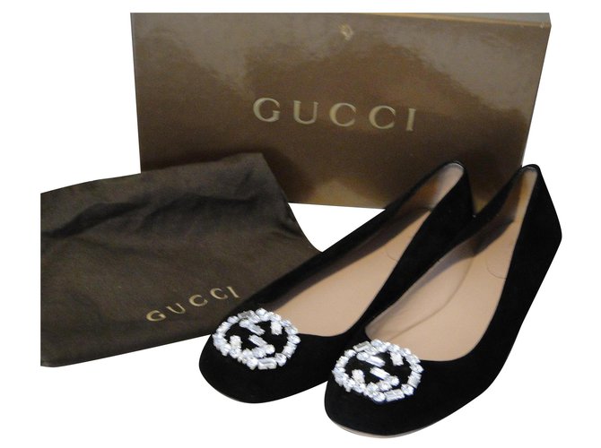 Gucci flats Black Suede Deerskin - Closet