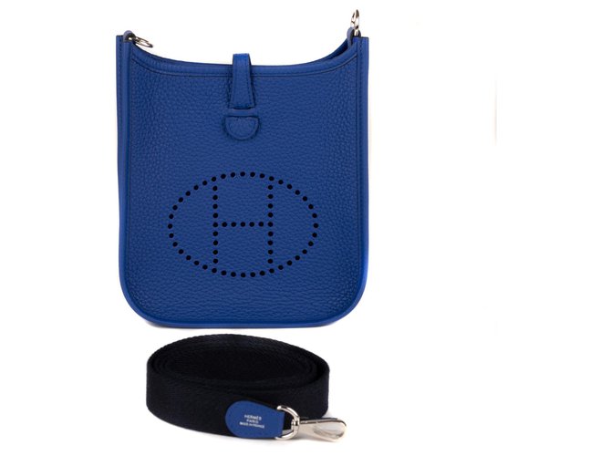 Hermès La borsa di Hermes Evelyne 16 Amazzone blu elettrico, MAI INDOSSATO, Nuova Condizione! Pelle  ref.117200