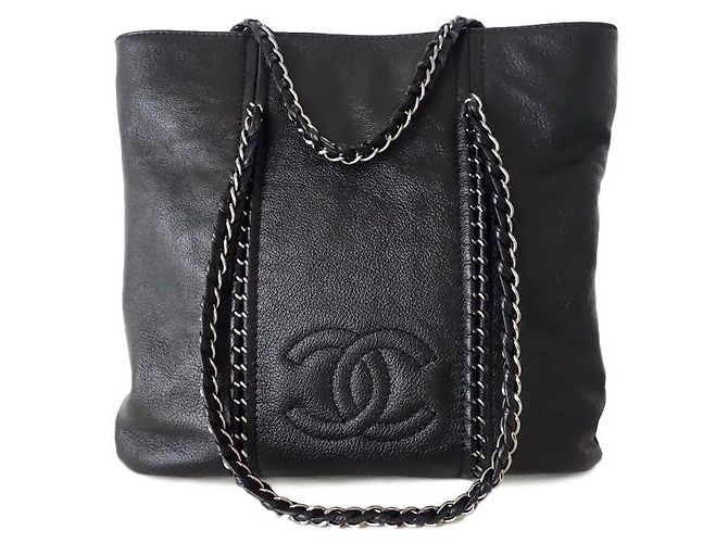 Chanel Bolsa de compras mediana Negro