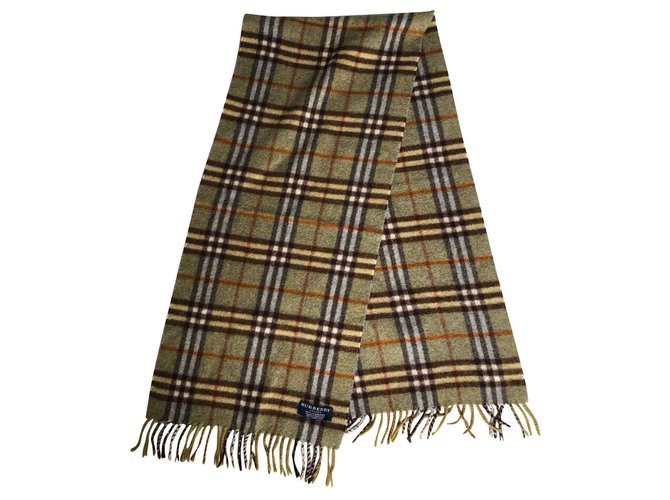 Burberry cashmere scarf Brown Beige  ref.117296