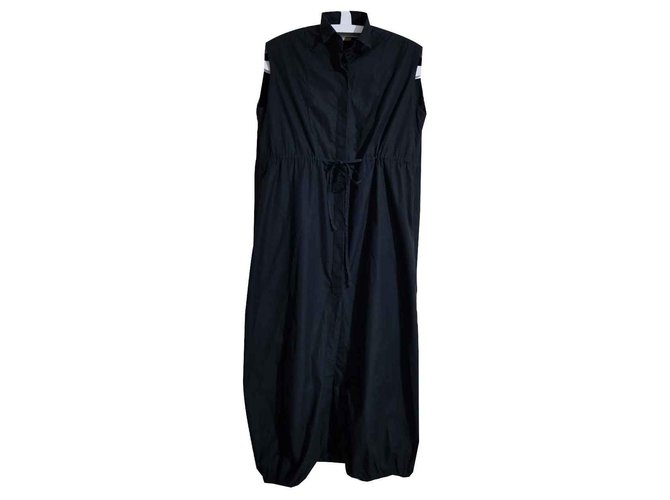 Alaïa Dresses Black Cotton  ref.117342