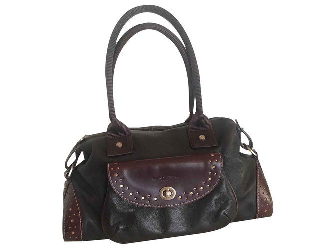 Lancel Handbags Light brown Dark brown Leather  ref.117377