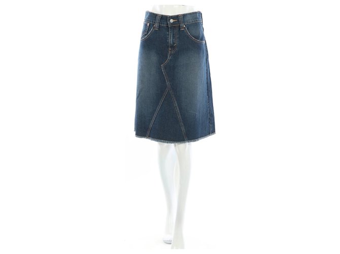 Levi's Skirts Blue Cotton Elastane  ref.117427