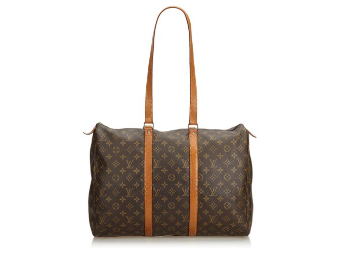 Louis Vuitton Brown Monogram Sac Flanerie 45 Leather Cloth  ref.117482