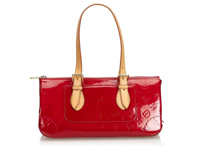 Louis Vuitton Red Vernis Rosewood Leather Patent leather  ref.117504