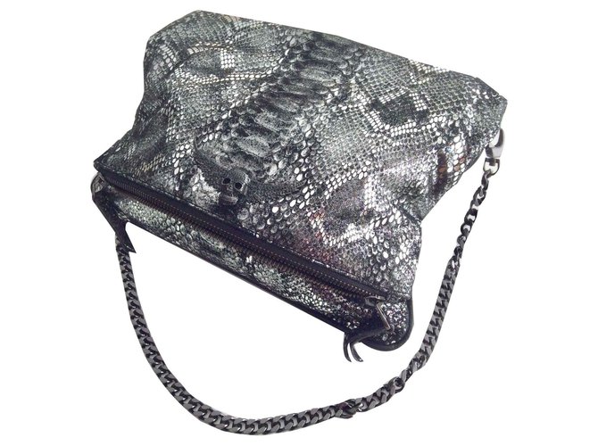 Zadig & Voltaire Handtaschen Silber Leder  ref.117549