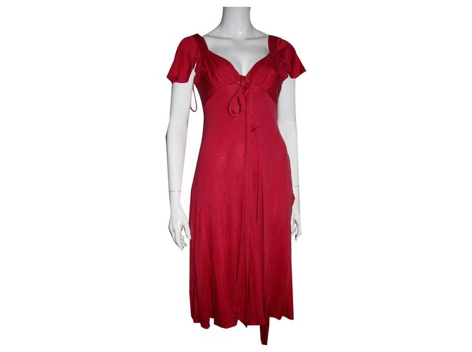Temperley London Vestido de seda Roja  ref.117552