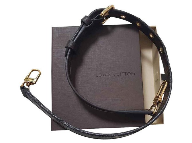 Metis Louis Vuitton Shoulder strap Brown Cloth  ref.117556