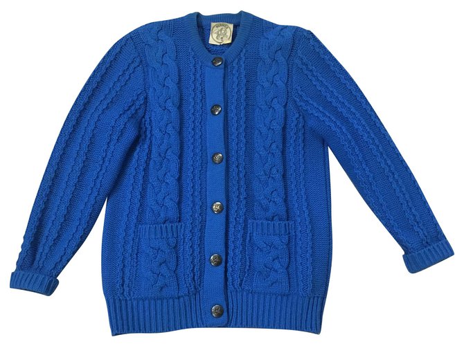 Hermès Knitwear Blue Wool  ref.117594
