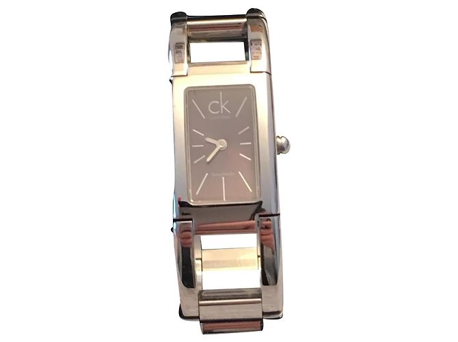 Reloj Calvin Klein de acero inoxidable plateado Plata