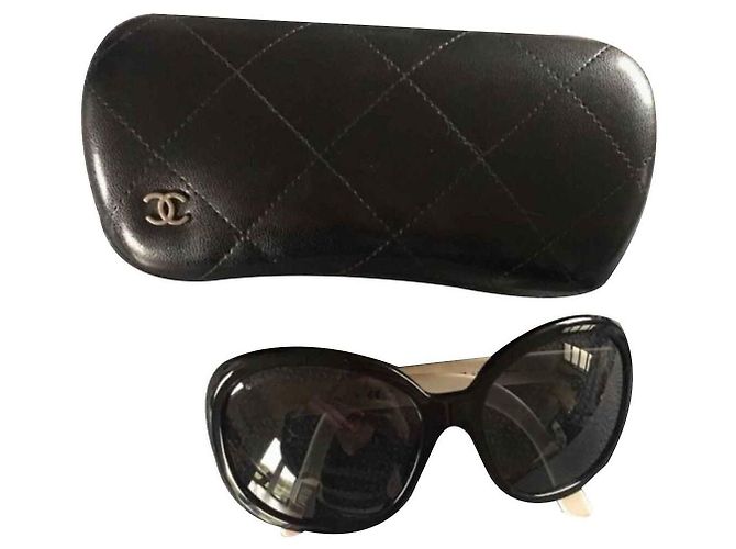 Chanel Sunglasses Black White