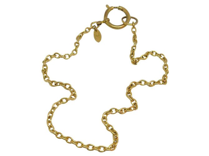 Chanel Colares Dourado Metal  ref.117741