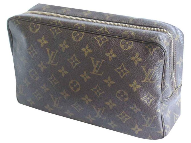 Louis Vuitton VANITY CASE 28 Brown Cloth  ref.117745