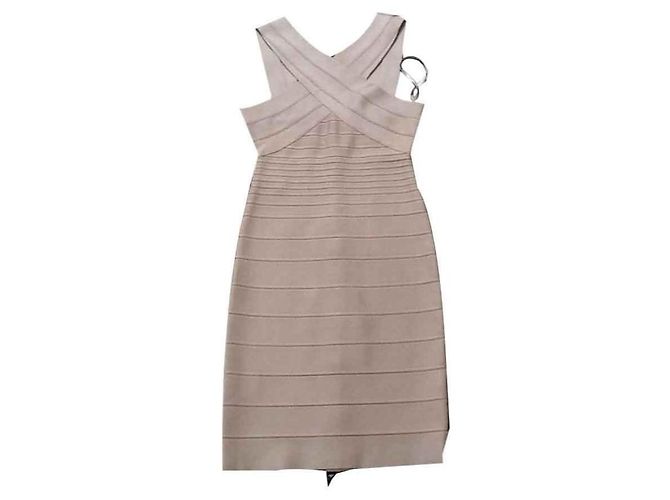 Herve Leger Kleid Flesh Polyurethan Fleisch