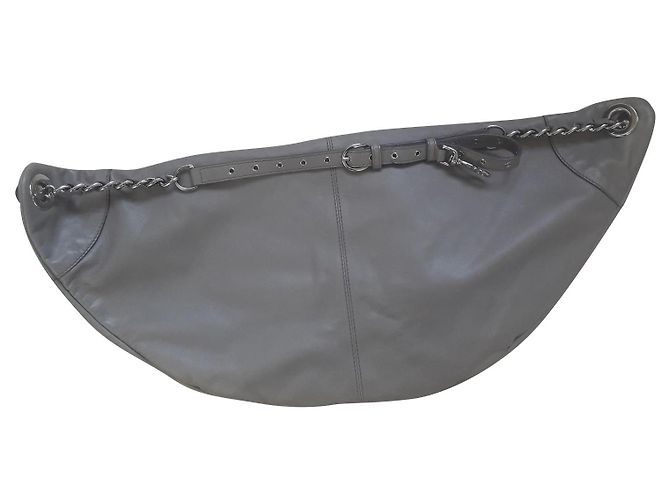 Dolce & Gabbana Handtasche aus Leder Dunkelgrau Anthrazitgrau