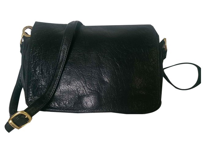 La Bagagerie Handbags Dark blue Leather  ref.117974