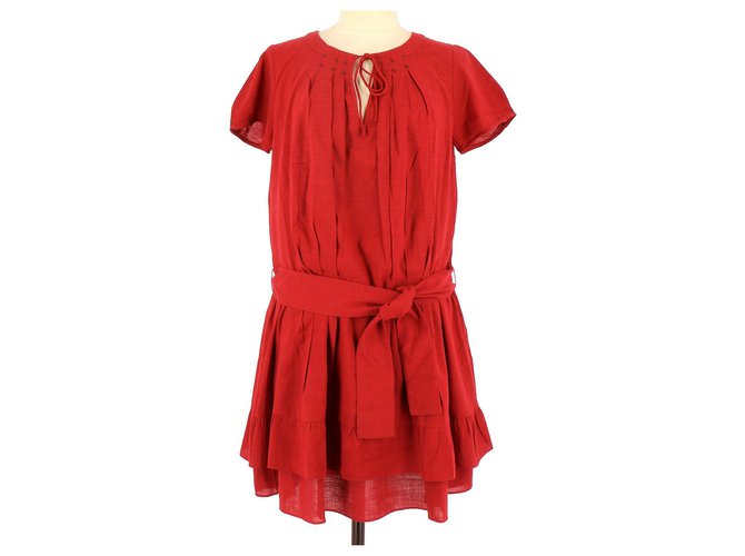 Comptoir Des Cotonniers túnica Roja Algodón  ref.118062