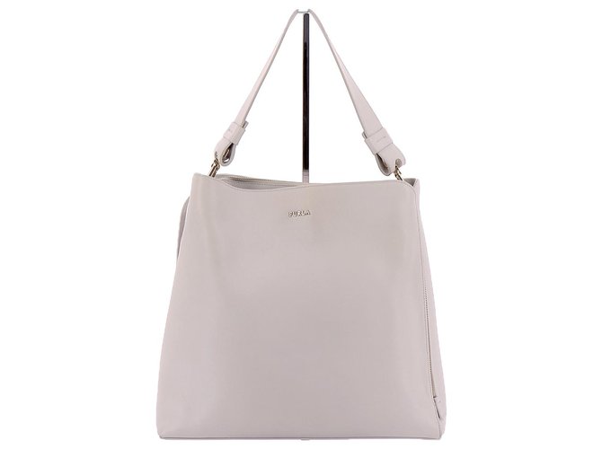 Furla Handbag Grey Leather  ref.118077