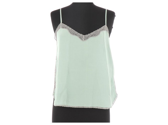 Zadig & Voltaire top Turquoise Silk  ref.118095