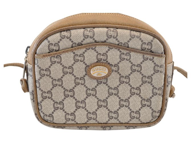 Gucci Sherry Line GG Bolsa De Ombro Marrom Lona  ref.118278