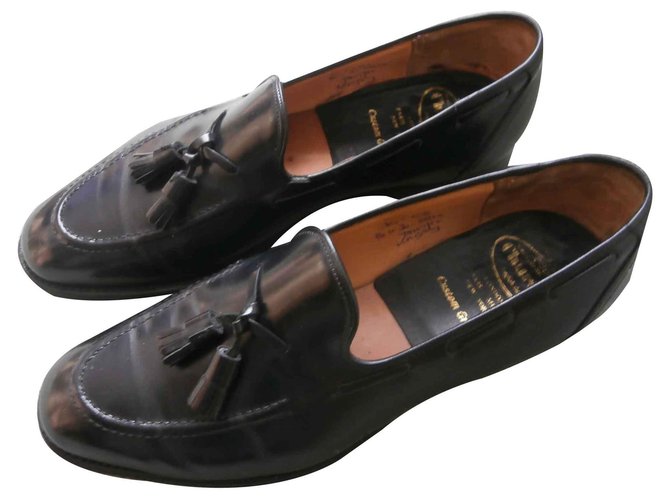 Church's Loafers Slip ons Black Leather  ref.118298