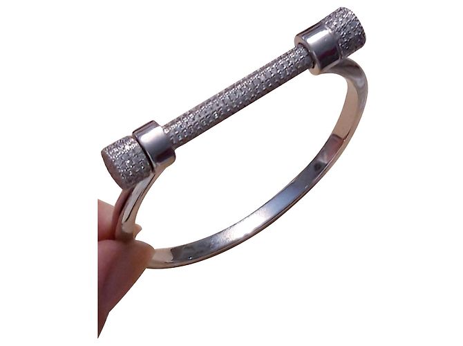 Bracciale Rigido APM Monaco Eiffel Argento 925 e Zirconi Taglia S