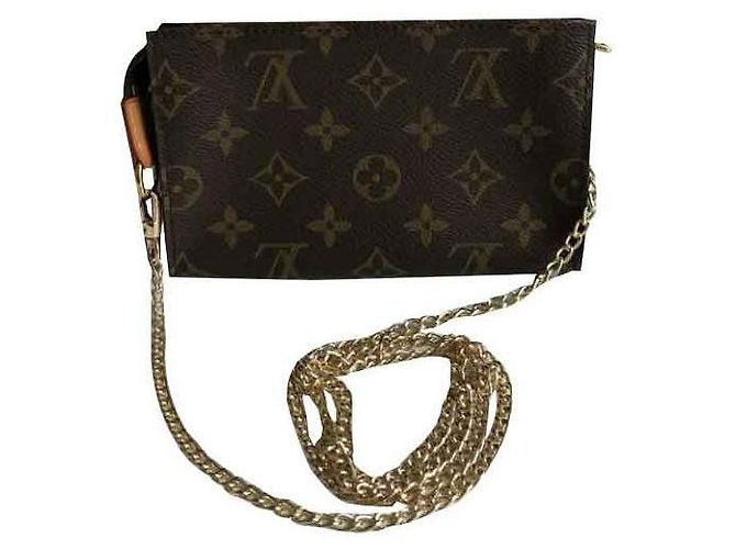 Bucket Louis Vuitton Pochette Marrone Pelle