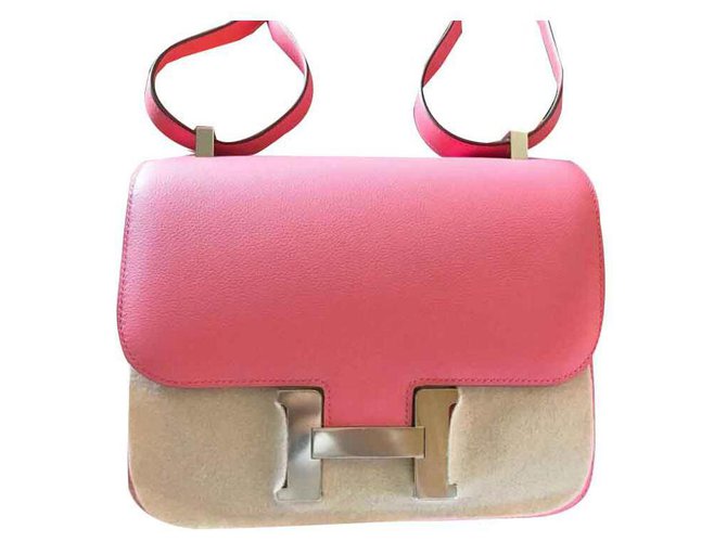 Hermès Constance 24 Pink Leather  ref.118360