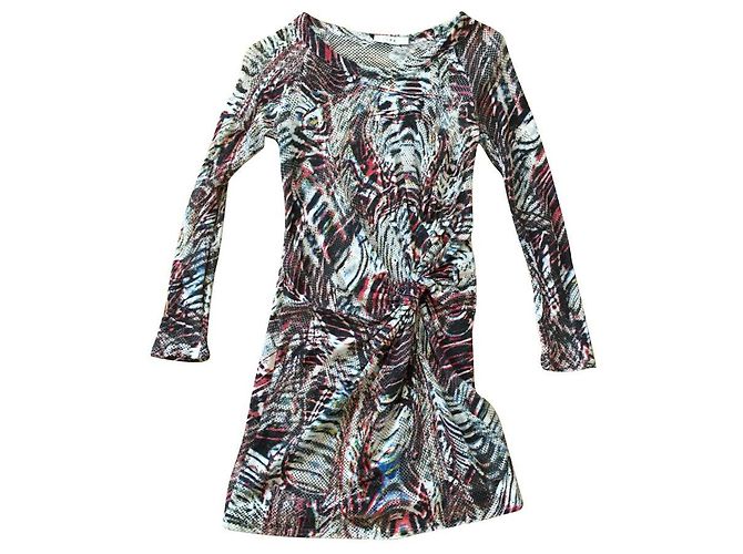 Vestido Iro de algodón negro rosa blanco
