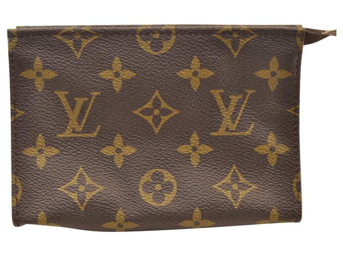 Louis Vuitton pochette Brown Cloth  ref.118678