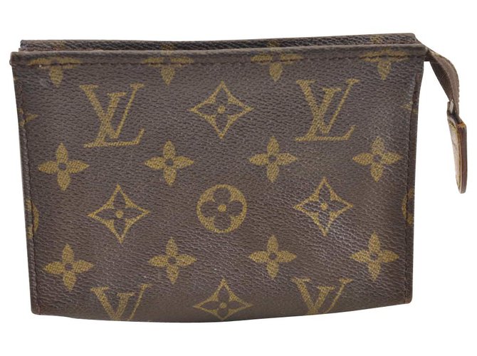 Louis Vuitton pochette Brown Cloth  ref.118682