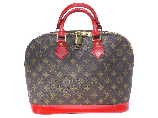 Louis Vuitton Alma PM Brown Red