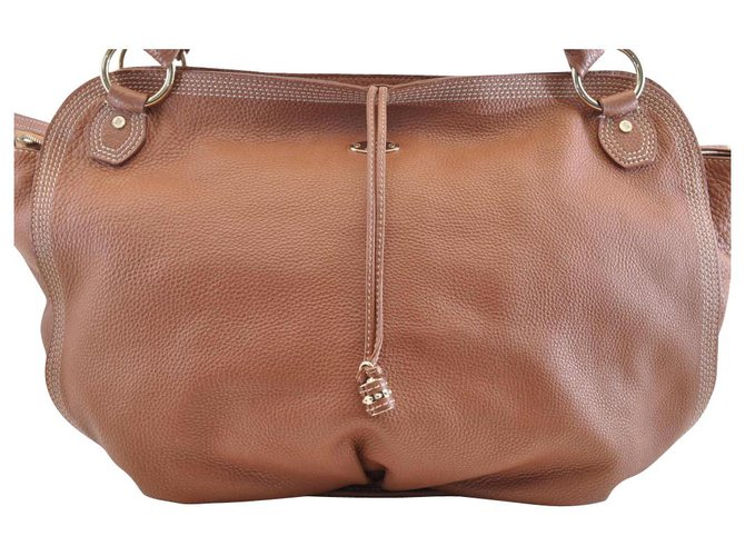 Céline Vintage Shoulder Bag Brown Leather  ref.118720