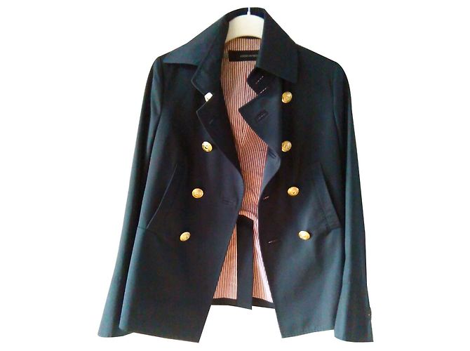 Dsquared2  lined Breasted Jacket  in   blue navy