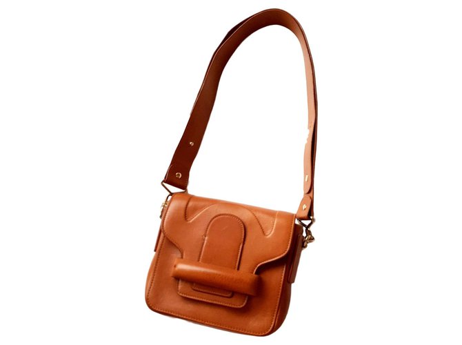 Catherine Vanessa Bruno bag Caramel Leather  ref.118836