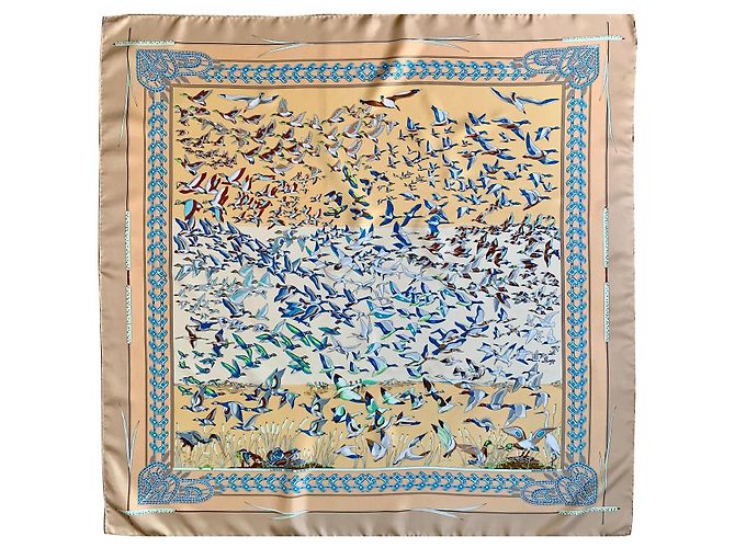 Hermès Artículo sin uso! Hermes Seda 100 Bufandas Multicolor