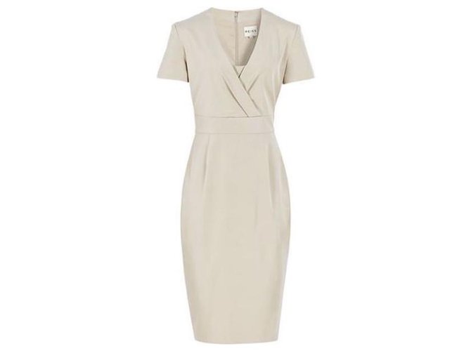 reiss beige dress