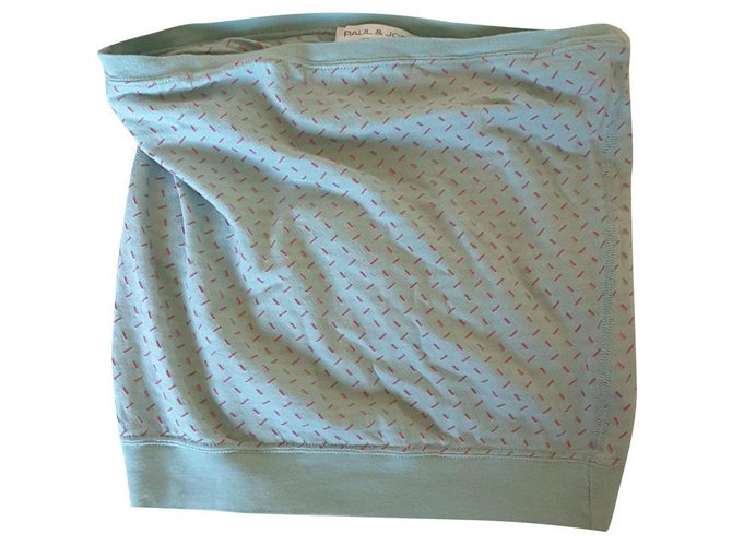 Paul & Joe Short top Pink Light blue Cotton  ref.119042