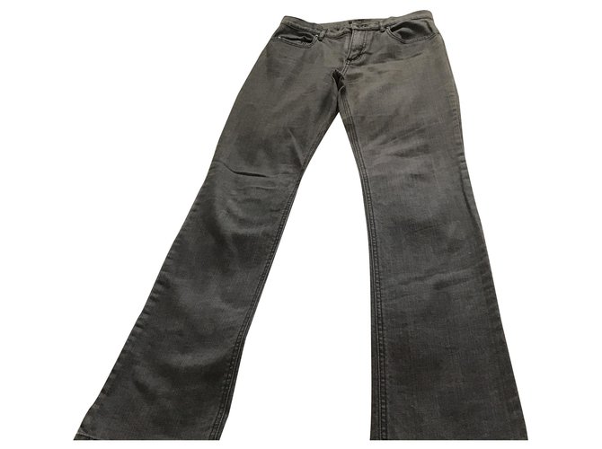 Apostrophe Jeans Grey Cotton  ref.119053