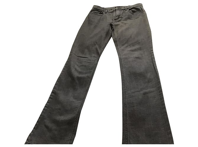 Vaqueros Apostrophe Grises de Algodón Talla 38 