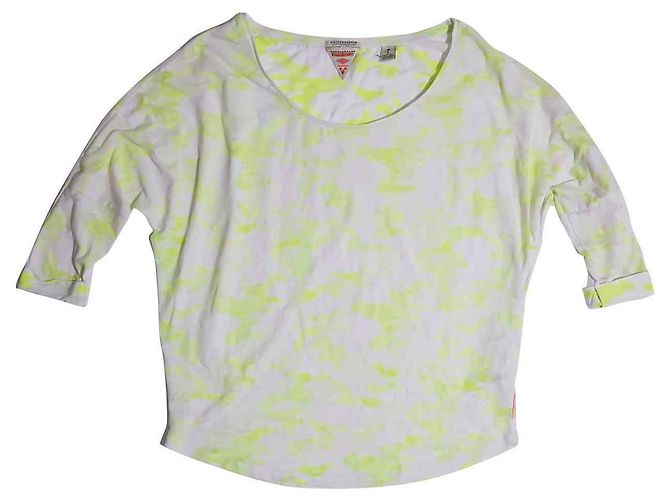 Camicetta Maison Scotch Bianca e Verde Cotone Bianco