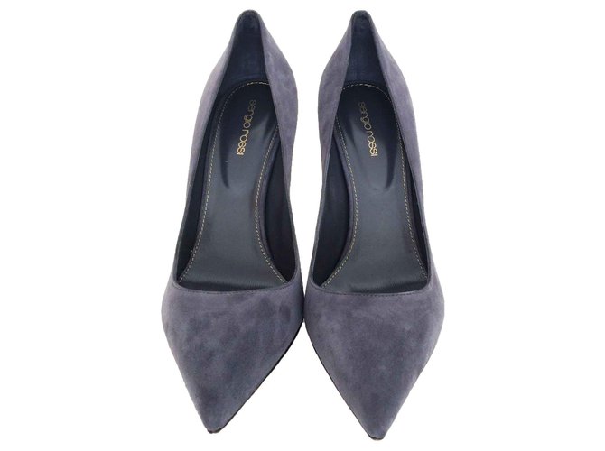 Sergio Rossi heels - New with tag Grey Suede  ref.119655