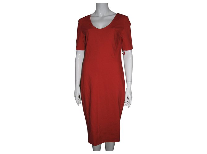 Diane Von Furstenberg DvF Alegra Dress Rosso Poliestere Viscosa Elastan  ref.119757