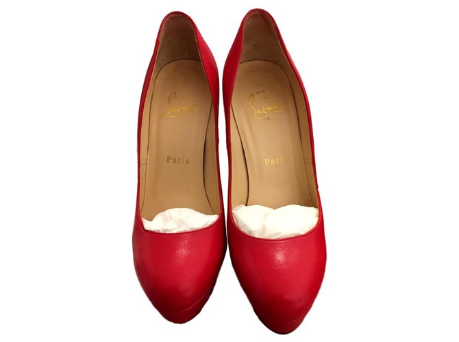 Christian Louboutin Bianca Red Leather  ref.119771
