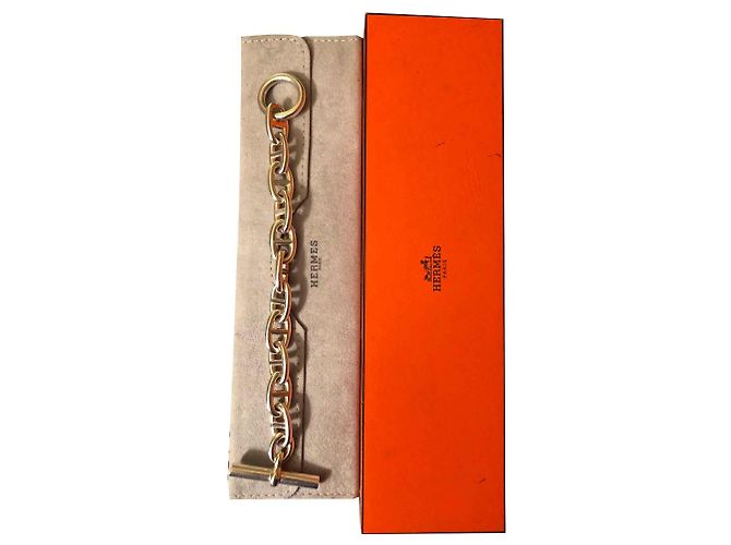 Hermès Modello di bracciale a catena di grandi dimensioni Argento