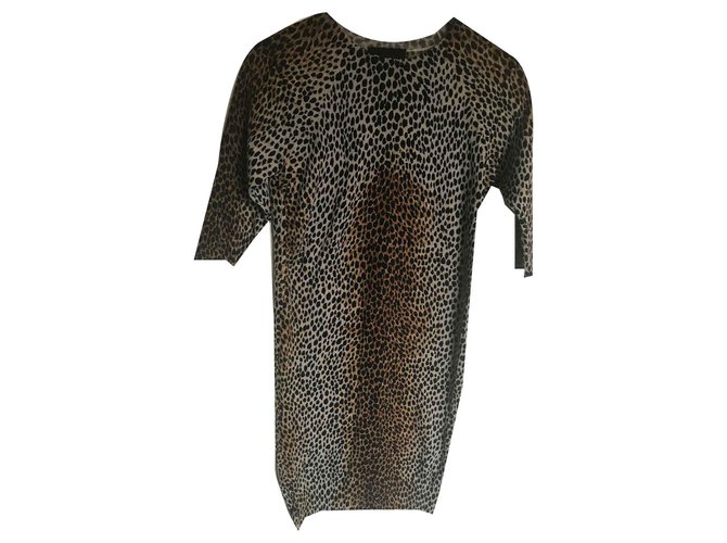 Dolce & Gabbana Kleider Leopardenprint Baumwolle  ref.119783