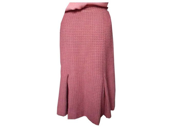 Vintage Chanel Skirt in Pink Tweed  ref.119945