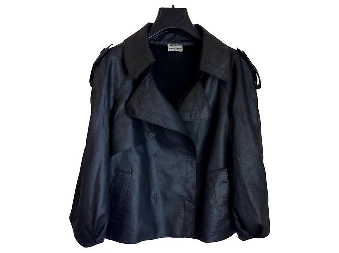 Giacca di lino nera Philosophy Di Alberta Ferretti Nero