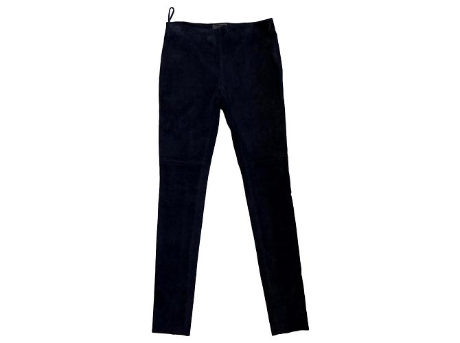 Pantalones Prada de gamuza azul marino